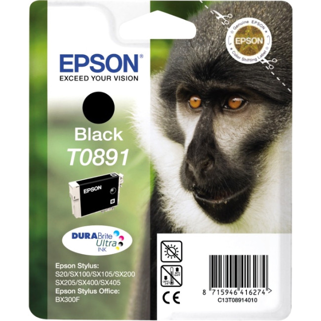 Epson DURABrite Ultra T0891 Ink Cartridge - Black