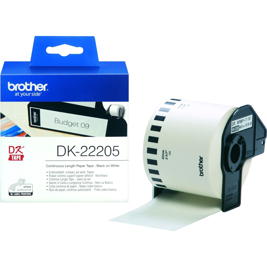 Brother DK22205 Label Tape - 62 mm Width x 30.48 m Length