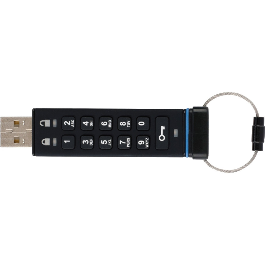iStorage datAshur 32 GB USB 2.0 Flash Drive - Black - 256-bit