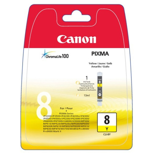 Canon CLI-8Y Ink Cartridge - Yellow