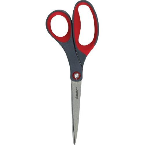 Scotch Precision Scissor 1 8-Inches Grey/Red 