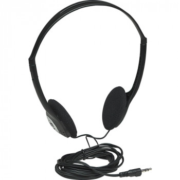 Manhattan 177481 Wired Stereo Headphone - Over-the-head - Circumaural - Black