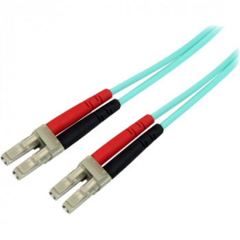 StarTech.com 2m 10 Gb Aqua Multimode 50/125 Duplex LSZH Fiber Patch Cable LC - LC