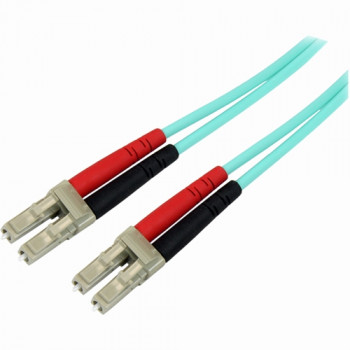 StarTech.com 3m 10 Gb Aqua Multimode 50/125 Duplex LSZH Fiber Patch Cable LC - LC
