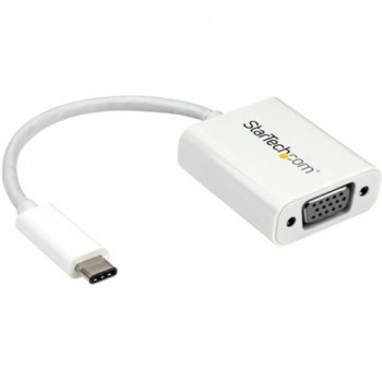 StarTech.com USB-C to VGA Adapter - USB Type-C to VGA Video Converter - White