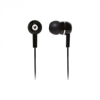 V7 HA110-BLK-12EB Wired Stereo Earset - Earbud - In-ear - Black