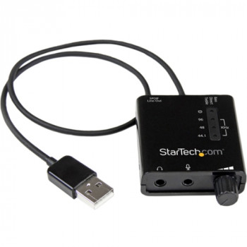 StarTech.com USB Stereo Audio Adapter External Sound Card with SPDIF Digital Audio
