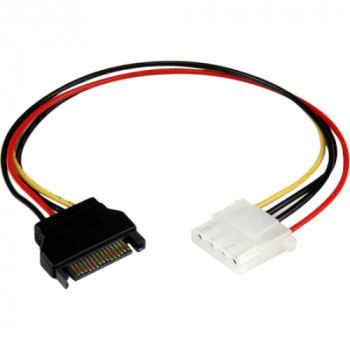 StarTech.com 12in SATA to Molex LP4 Power Cable Adapter - F/M