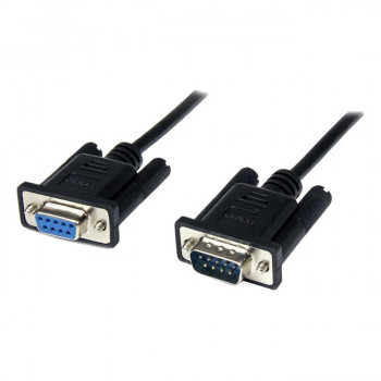 StarTech.com 2m Black DB9 RS232 Serial Null Modem Cable F/M