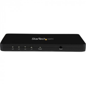 StarTech.com 4K HDMI 4-Port Video Splitter - 1x4 HDMI Splitter w/ Solid Aluminum Housing - 4K 30Hz