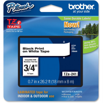 Brother P-touch TZE241 Label Tape - 17.78 mm Width x 7.99 m Length - 1 Each