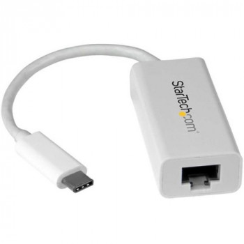 StarTech.com USB-C to Gigabit Network Adapter - USB 3.1 Gen 1 (5 Gbps) - USB Type-C Ethernet Adapter with Native Support - White