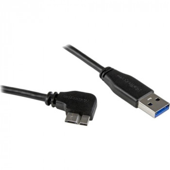 StarTech.com 0.5m 20in Slim Micro USB 3.0 Cable - M/M - USB 3.0 A to Right-Angle Micro USB - USB 3.1 Gen 1 (5 Gbps)