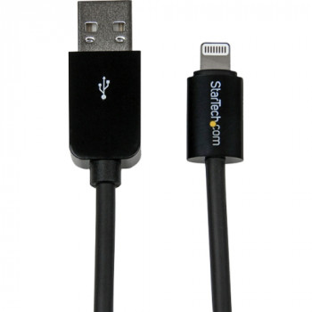 StarTech.com 1m (3ft) Black Apple 8-pin Lightning Connector to USB Cable for iPhone / iPod / iPad