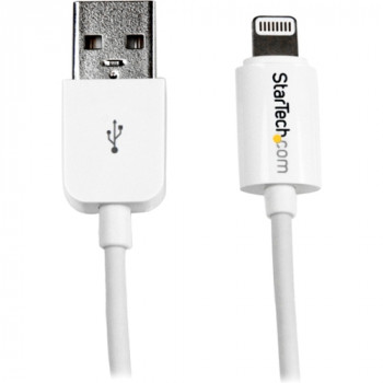 StarTech.com 3m (10ft) Long White Apple 8-pin Lightning Connector to USB Cable for iPhone / iPod / iPad
