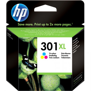 HP 301XL Ink Cartridge - Cyan, Magenta, Yellow