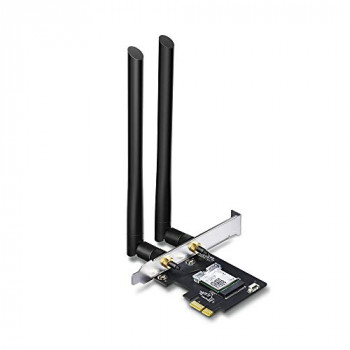 TP-LINK Archer T5E AC1200 Wi-Fi Bluetooth 4.2 PCI Express Adapter with Two Antennas, PCIe Network Bluetooth 2-in-1 Interface Card for Desktop, Low-Profile Bracket Included