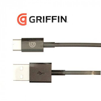 Griffin 1M Charge/Sync Data Cable with Type USB Type C Connector (3.2ft) - Black