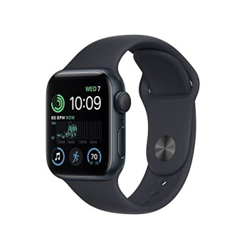 2022 Apple Watch SE (2nd generation) GPS 40mm Midnight Aluminium Case with Midnight Sport Band - Regular