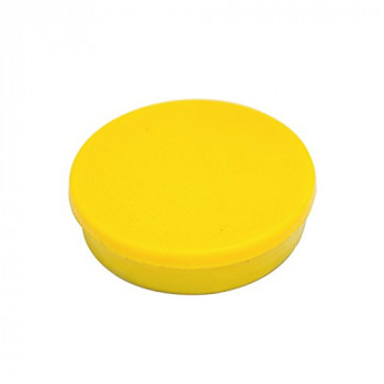 Bi-Silque 30 mm Round Magnet - Yellow (Pack of 10),IM130209