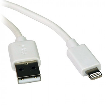 Tripp Lite M100-003-WH Lightning/USB Data Transfer Cable for iPad, iPhone, iPod - 91.44 cm