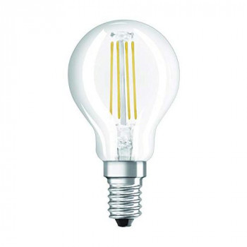 Osram LED Retrofit Classic P/LED Lamp 2700 K, Classic Mini Ball Shape: E14, 4 W, 220 to 240 V, Clear, Warm White, 40 W Replacement, Pack of 1
