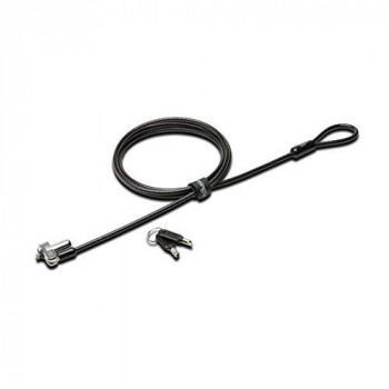 Kensington N17 Keyed Laptop Lock for Dell Devices with Tough Lock Head and Carbon Steel Cable - 1.8m Length (K64440WW)