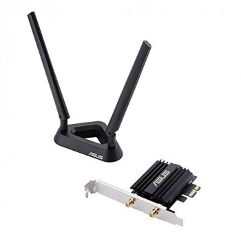 "Wi-Fi 6 (802.11AX) AX3000 Dual-Band Pcie Wi-Fi Adapter MU-MIMO 160MHz-Gigabit WiFi (2402Mbps) Bluetooth 5 External Antenna Base Dual Band 2.4G & 5G"
