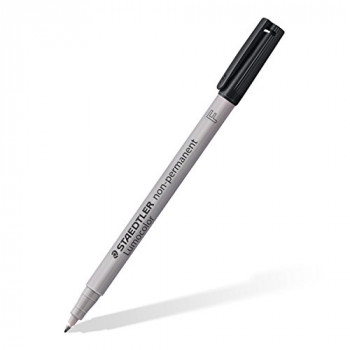 Staedtler Lumocolor Pen Non-permanent Pen 316-9 Fine 0.6mm Line - Black (Pack of 10)