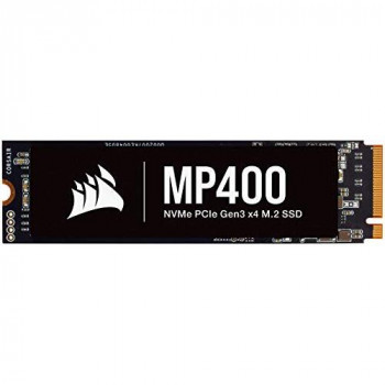 Corsair MP400 2TB Gen3 PCIe x4, NVMe M.2 SSD (Sequential Read Speeds of up to 3,4000 MB/s, Write Speeds of up to 3,000 MB/s, High-Density 3D QLC NAND, Up to 1,600TB Written Endurance Speeds) Black