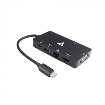 V7 - CABLES BLACK USB C ADAPTERUSB C TO 2X HDMI ADAPTER