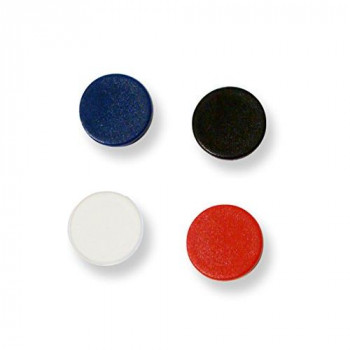 Bi-Silque 30 mm Round Magnet - Assorted Colours (Pack of 10),IM130909