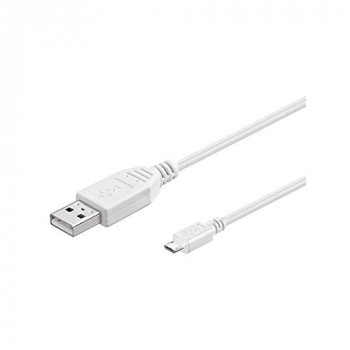 Goobay 96193 USB 2.0 Hi-Speed Cable, White, 1m Length