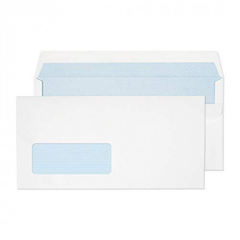 Blake Purely Everyday DL 110 x 220 mm 85gsm Self Seal Window Wallet Envelopes (FL3884) White - Pack of 1000