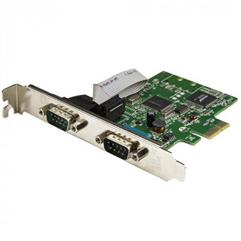 StarTech.com PCI Express Serial Card – 2 port – Dual Channel 16C1050 UART – Serial Port PCI Card – Serial Expansion Card