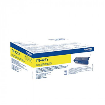 Brother TN423Y Toner Cartridge, High Yield, Yellow, Brother Genuine Supplies