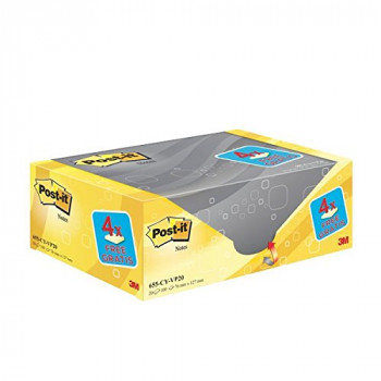 Post-it 76 x 127 mm "Value Pack" Notes - Canary Yellow (Pack of 20)