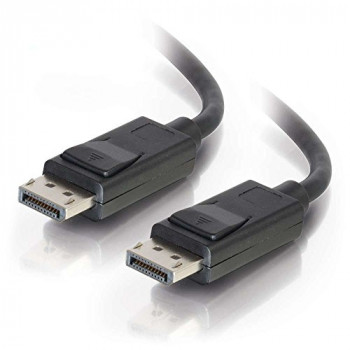 C2G 84401 - 2m DisplayPort Cable with Latches, Male to Male, Black Cable