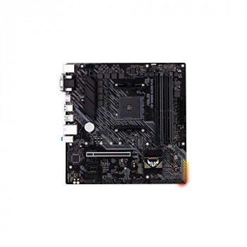 ASUS TUF Gaming A520M-Plus AMD A520 (Ryzen AM4) micro ATX motherboard with M.2 support, 1 Gb Ethernet, HDMI/DVI/D-Sub, SATA 6 Gbps, USB 3.2 Gen 2 Type-A, and Aura Sync RGB lighting support