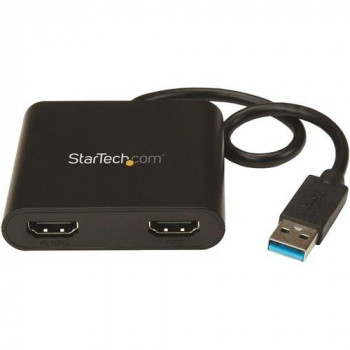 StarTech.com USB to Dual HDMI Adapter 4K External Video Card USB to HDMI Adapter Monitor Adapter USB 3.0 to HDMI