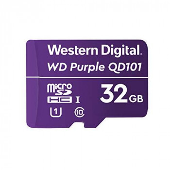 Western Digital WD Purple SC QD101 32GB Smart Video Surveillance microSDHC Card, Ultra Endurance Up to 16 TBW