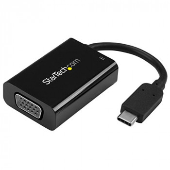 StarTech. com cdp2vgaucp USB-C to VGA External Graphics Adapter – Black