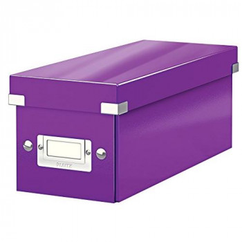 Leitz CD Storage Box, Purple, Click and Store Range, 60410062