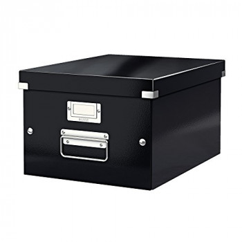 Leitz A4 Storage Box, Click and Store Range 60440095 - Medium, Black