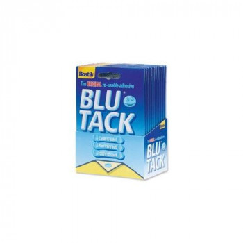 New , Bostik Blu-tack Mastic Adhesive Non-toxic Handy Pack Ref 801103 Pack 12