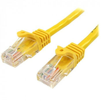 StarTech. com 50 cm yellow Cat5e Ethernet RJ45 Snagless Network Cable