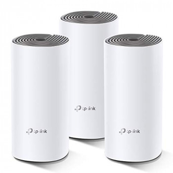TP-Link Deco E4 Whole Home Mesh Wi-Fi System, Seamless and Speedy (AC1200) for Large Home, Work with Amazon Echo/Alexa and IFTTT, Router and WiFi Booster Replacement, Parent Control, Pack of 3