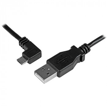 StarTech (0.5m) Micro-USB Charge-and-Sync Cable M/M - Left-Angle Micro-USB - 24 AWG