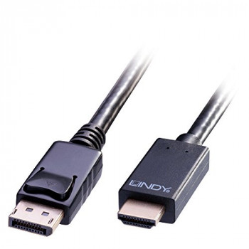 LINDY 2m DisplayPort to HDMI 10.2G Cable, Black