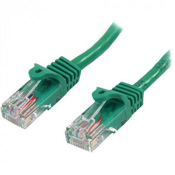 StarTech. com 45 pat50cmgn 0.5 m Cat5e U/UTP (UTP) Green networking cable – networking cables (0.5 m, Cat5e, RJ-45, RJ-45, Male/Male, U/UTP (UTP))